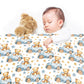 Traveling Bears Baby Fleece Blanket