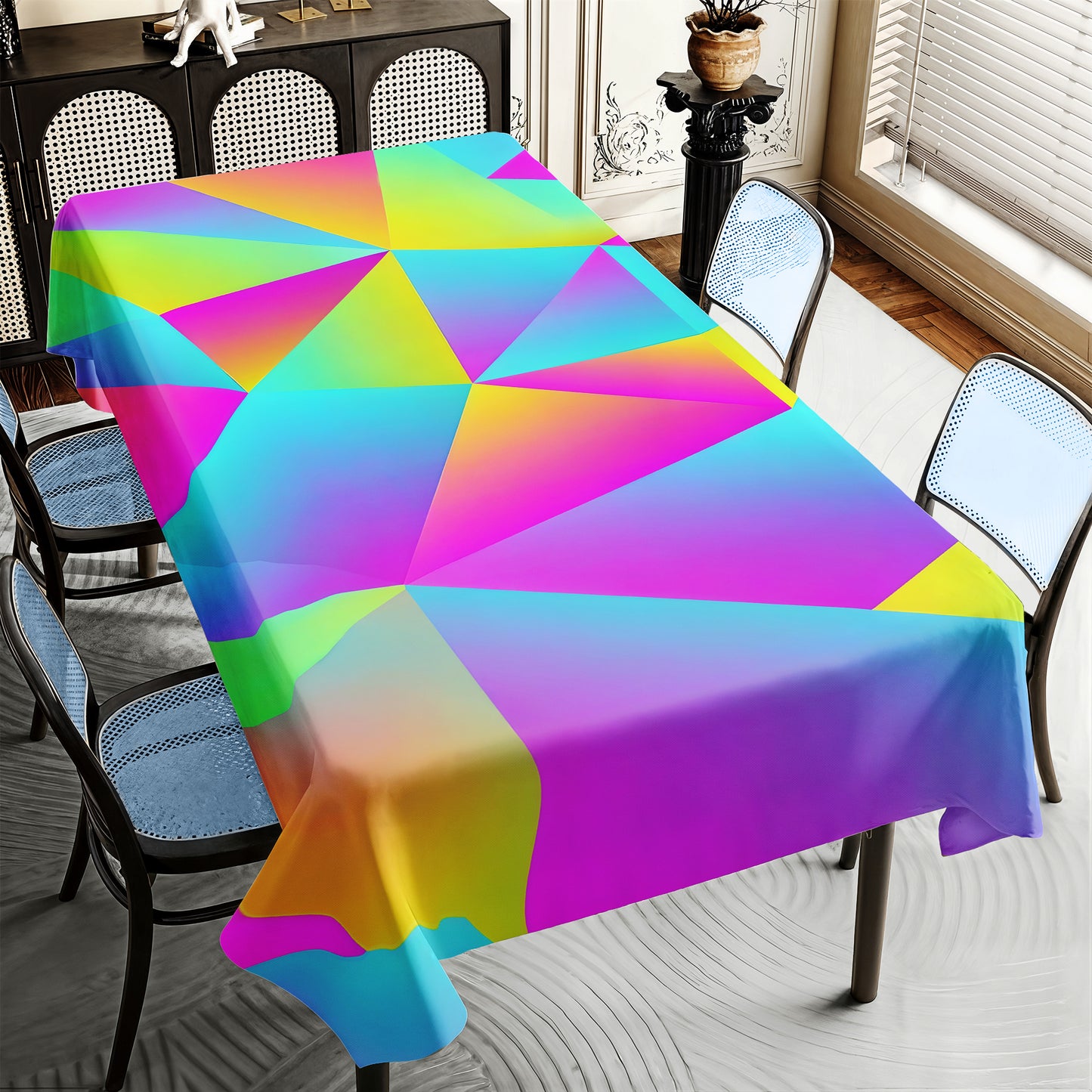 Tri-angle Mirage Rectangle Tablecloth