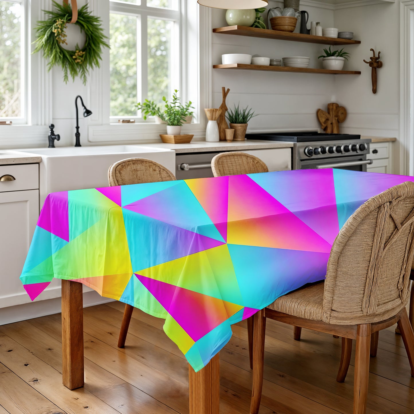 Tri-angle Mirage Rectangle Tablecloth