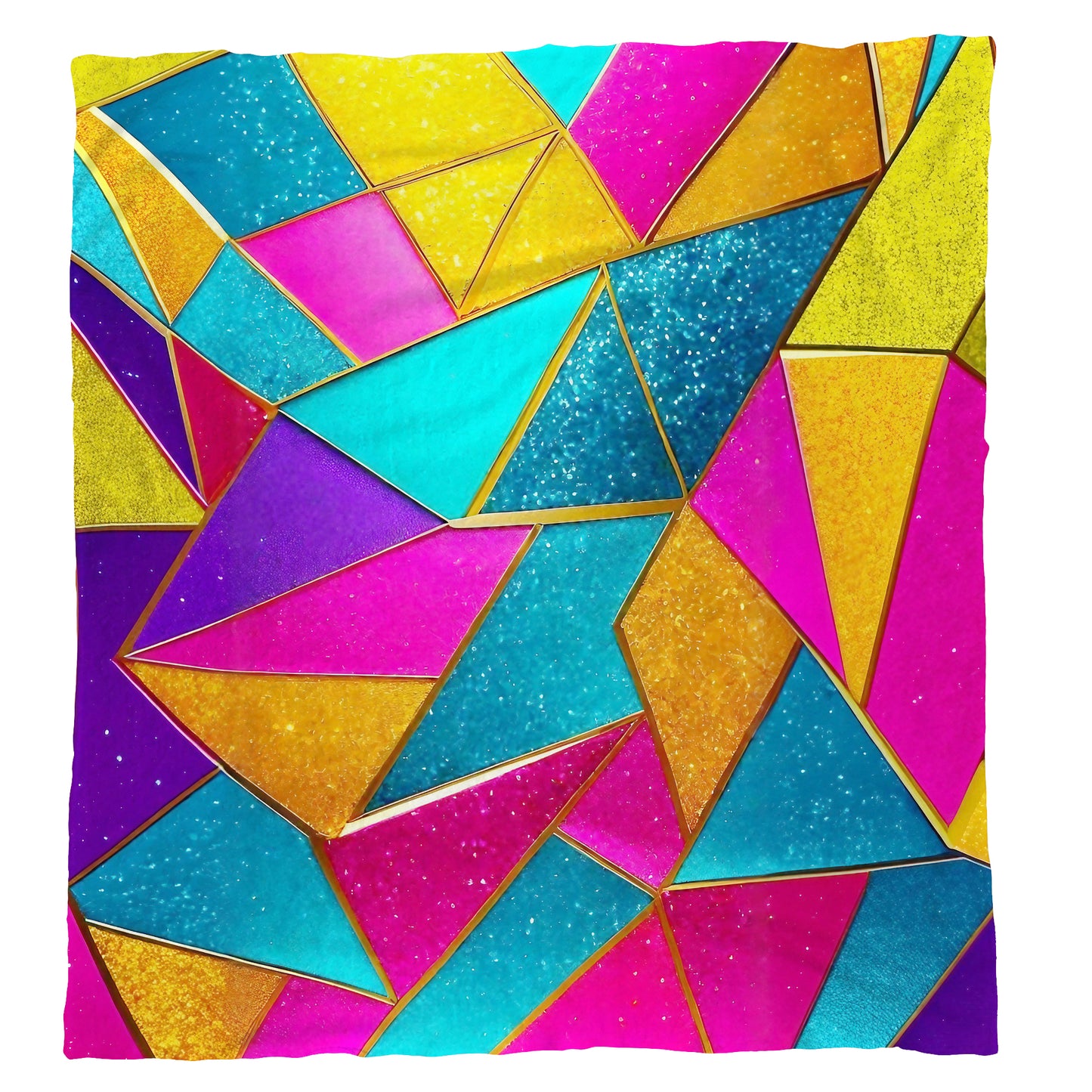 Triangular Colours Light Weight Fleece Blanket