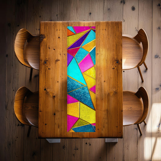 Triangular Multi Colour 160cm Table Runner