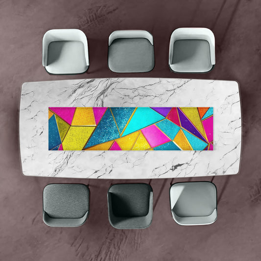 Triangular Multi Colour 160cm Table Runner