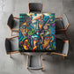 Tribal Abstract Square Tablecloth