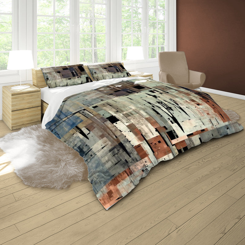 Tribal Collage Abstract Duvet Cover Set