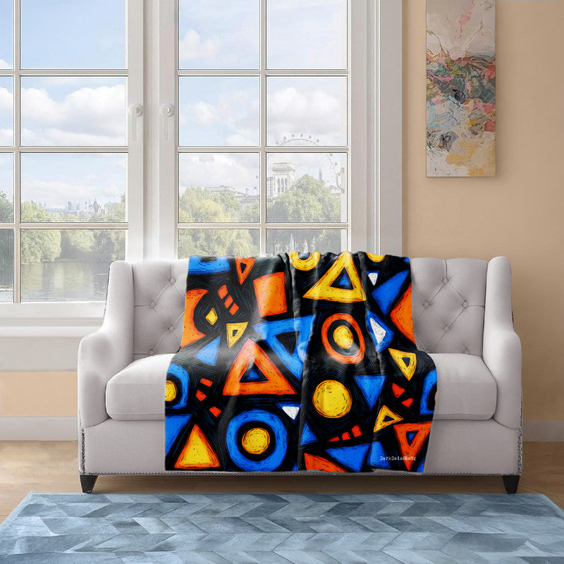 Tribal Energy Light Weight Fleece Blanket by Wikus Schalkwyk