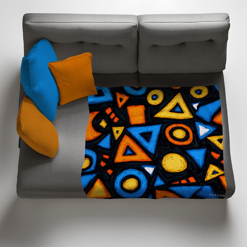 Tribal Energy Light Weight Fleece Blanket by Wikus Schalkwyk