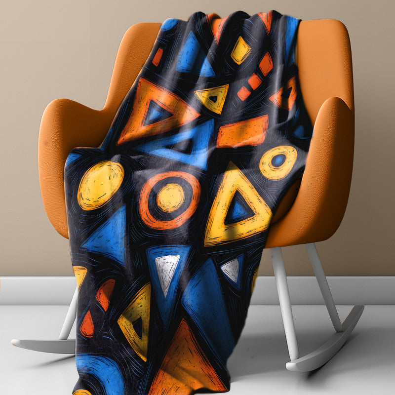 Tribal Energy Light Weight Fleece Blanket by Wikus Schalkwyk