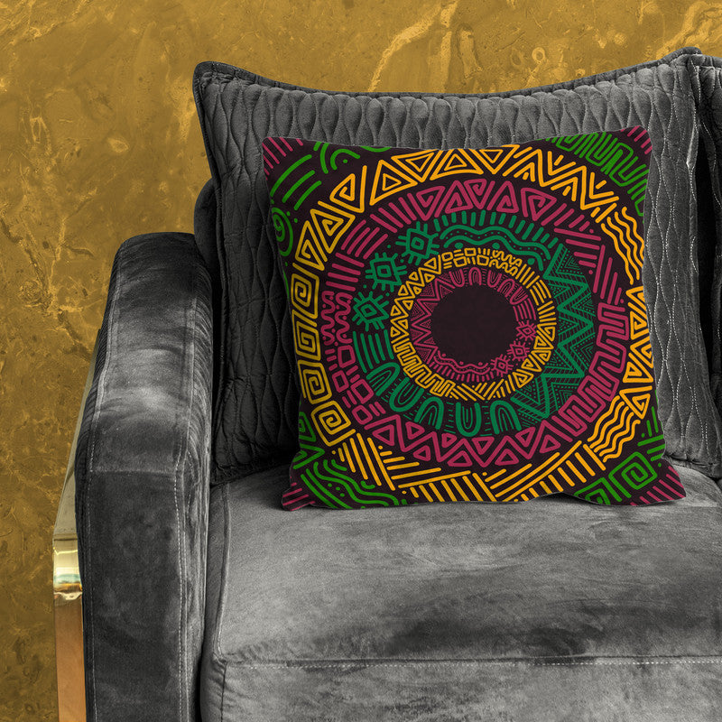 Tribal Pattern Round Luxury Scatter
