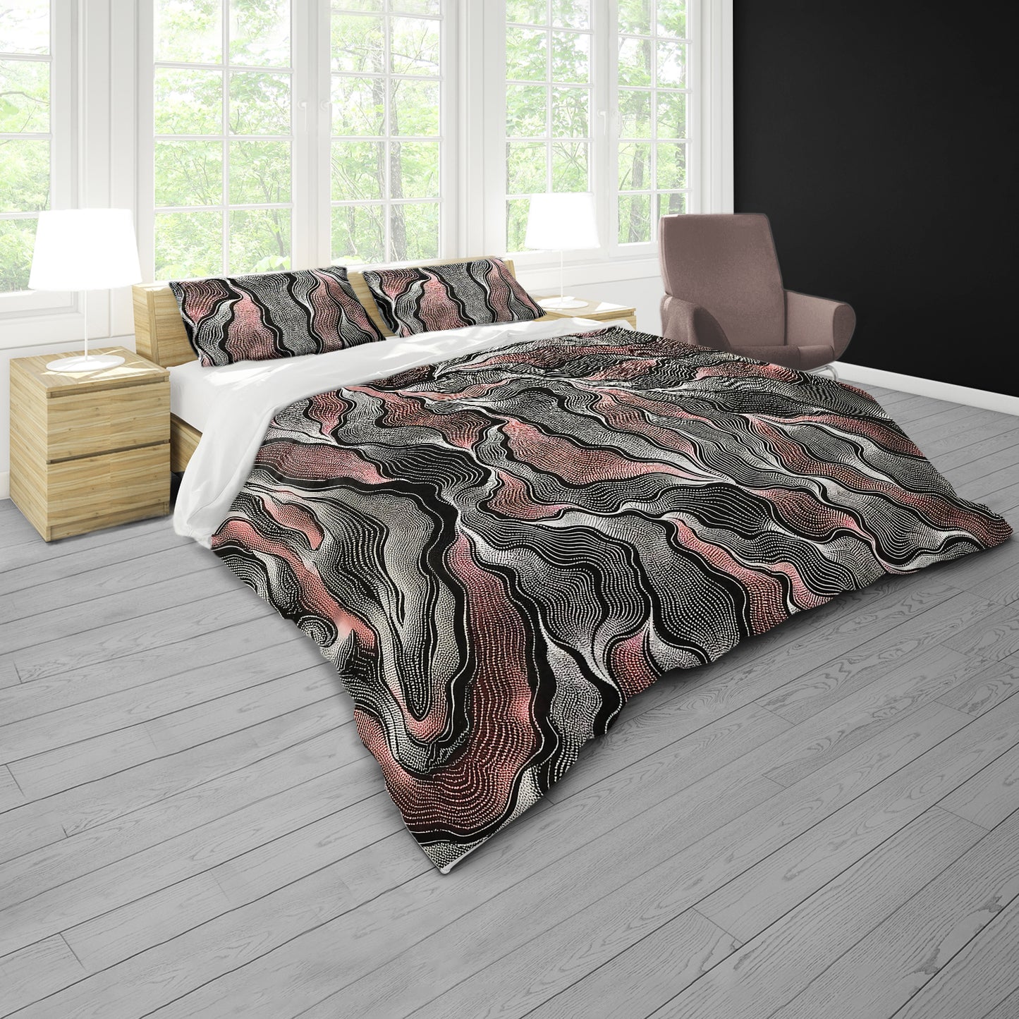 Tribal Ethereal Flow Duvet Cover Set