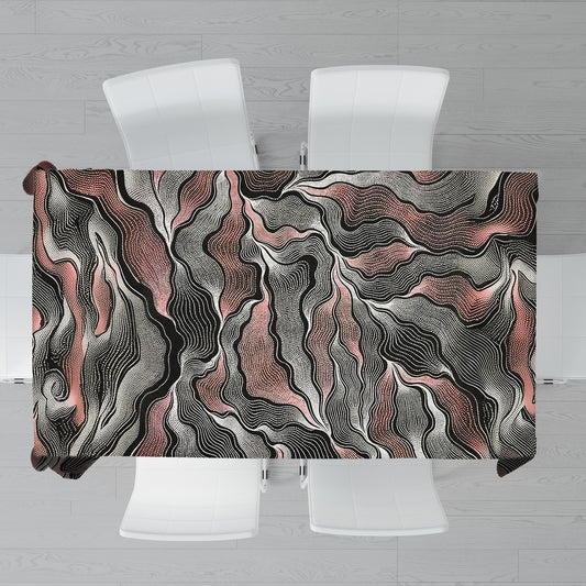 Tribal Ethereal Flow Rectangle Tablecloth