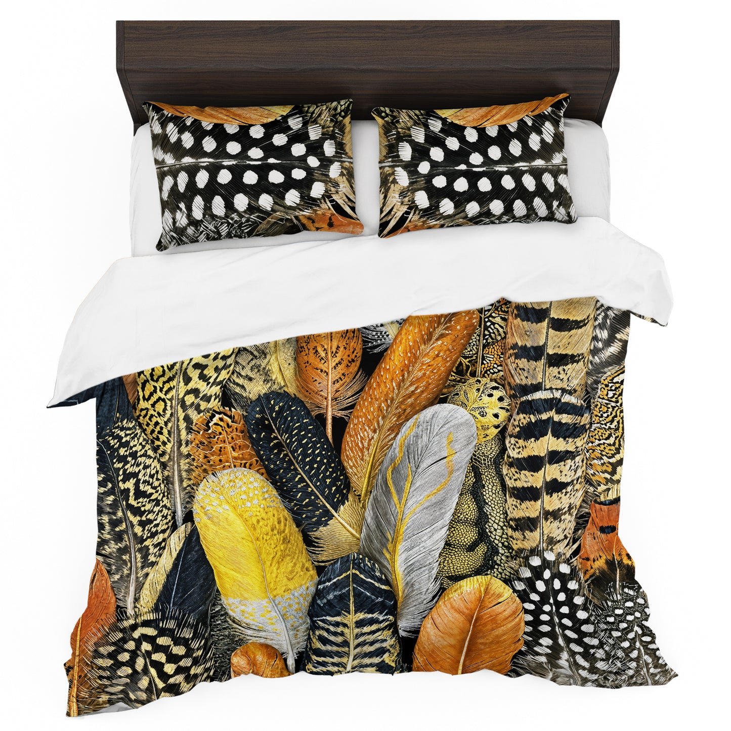 Tribal Feathers Duvet Cover Set