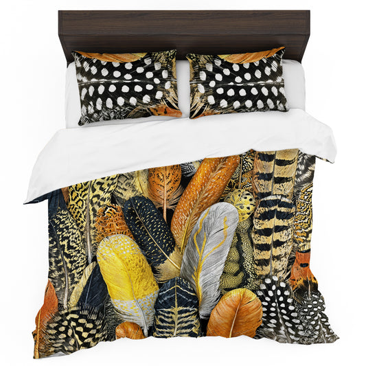 Tribal Feathers Duvet Cover Set