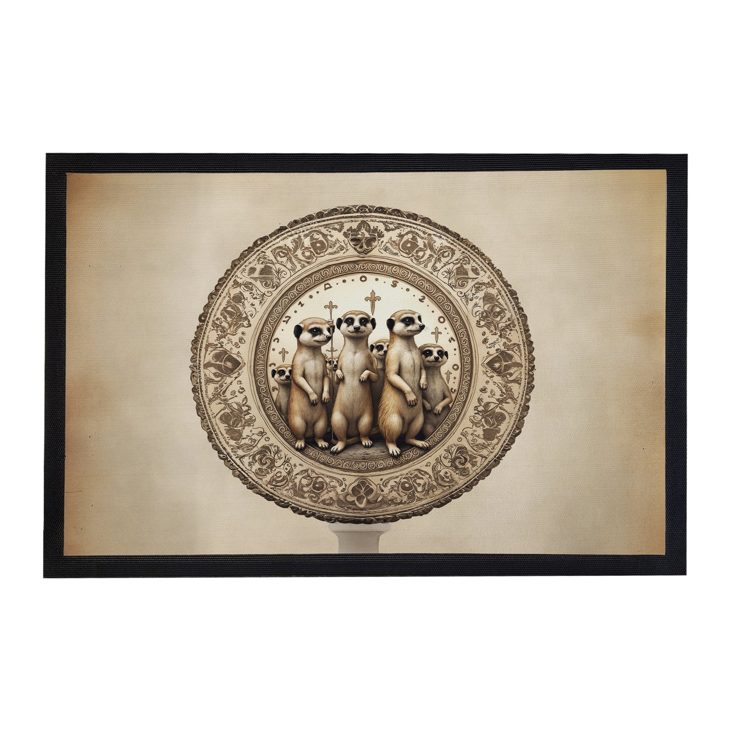 Tribal Meercats  Door Mat