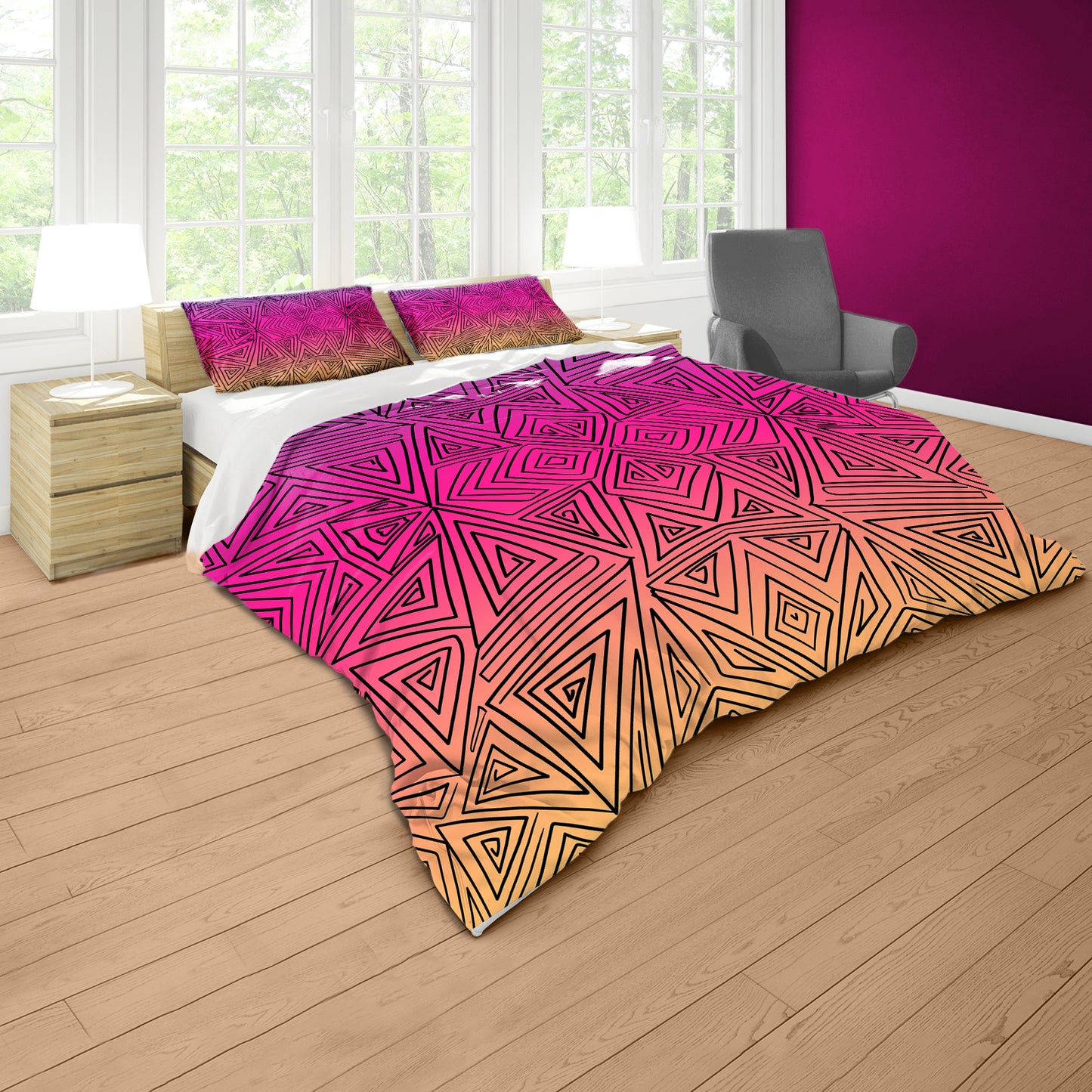 Tribal Ombre Duvet Cover Set
