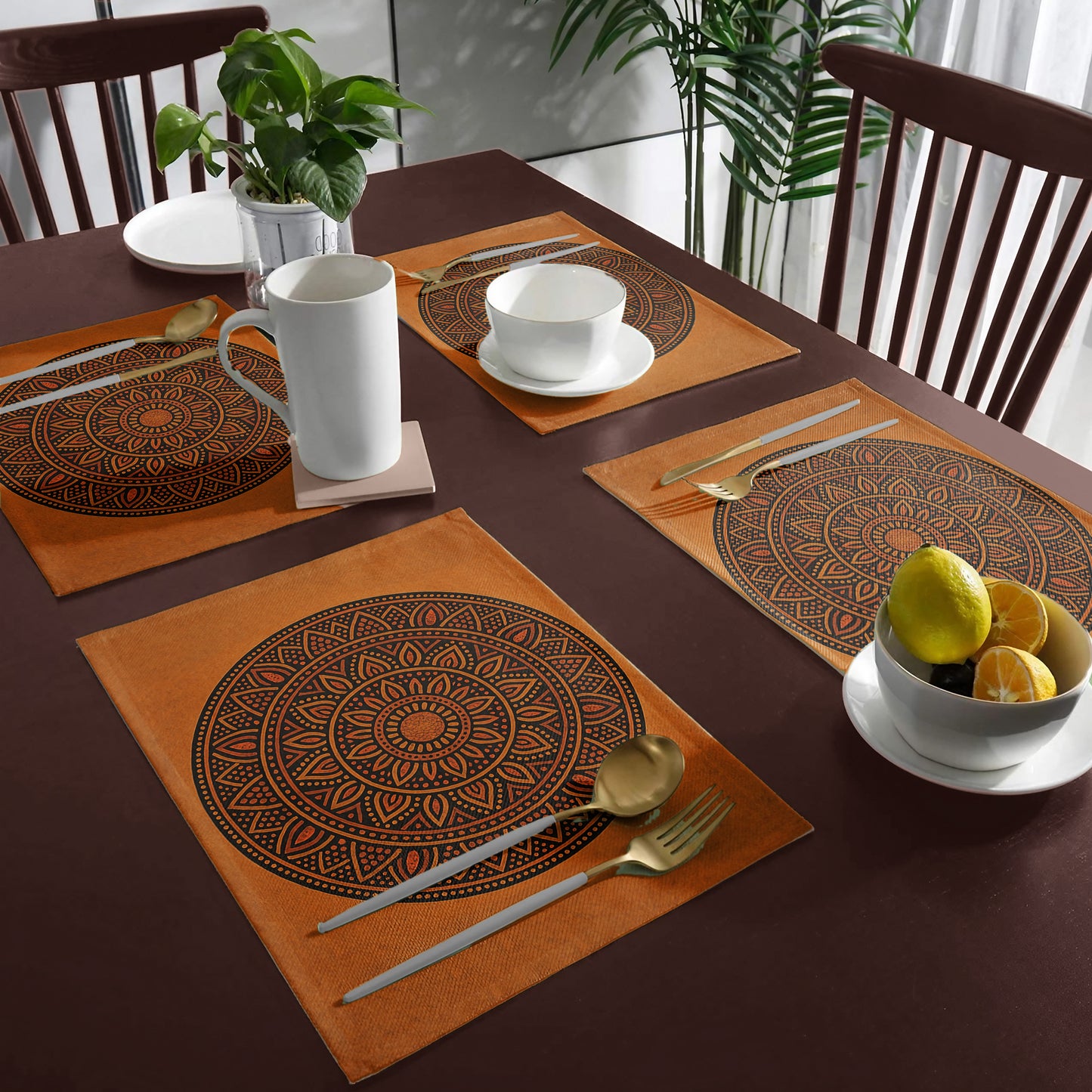 Tribal Sun Mandala Placemats by Nathan Pieterse