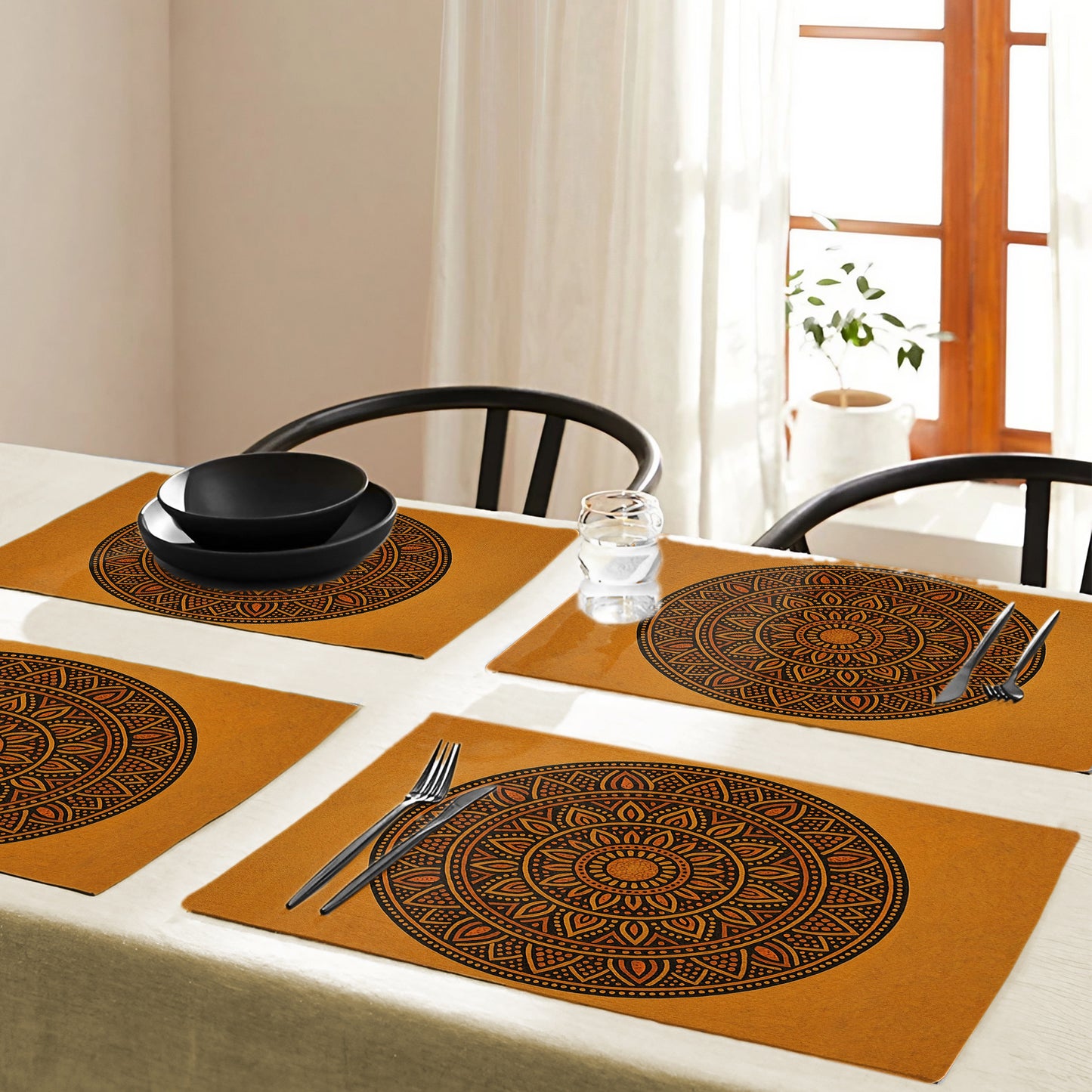 Tribal Sun Mandala Placemats by Nathan Pieterse