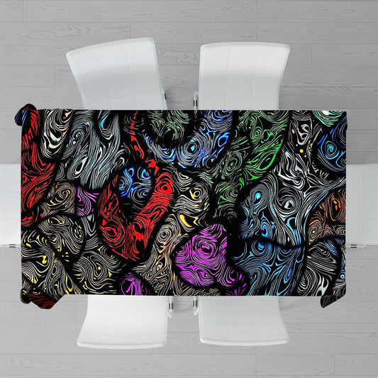 Tribal Tidal Reflections Rectangle Tablecloth