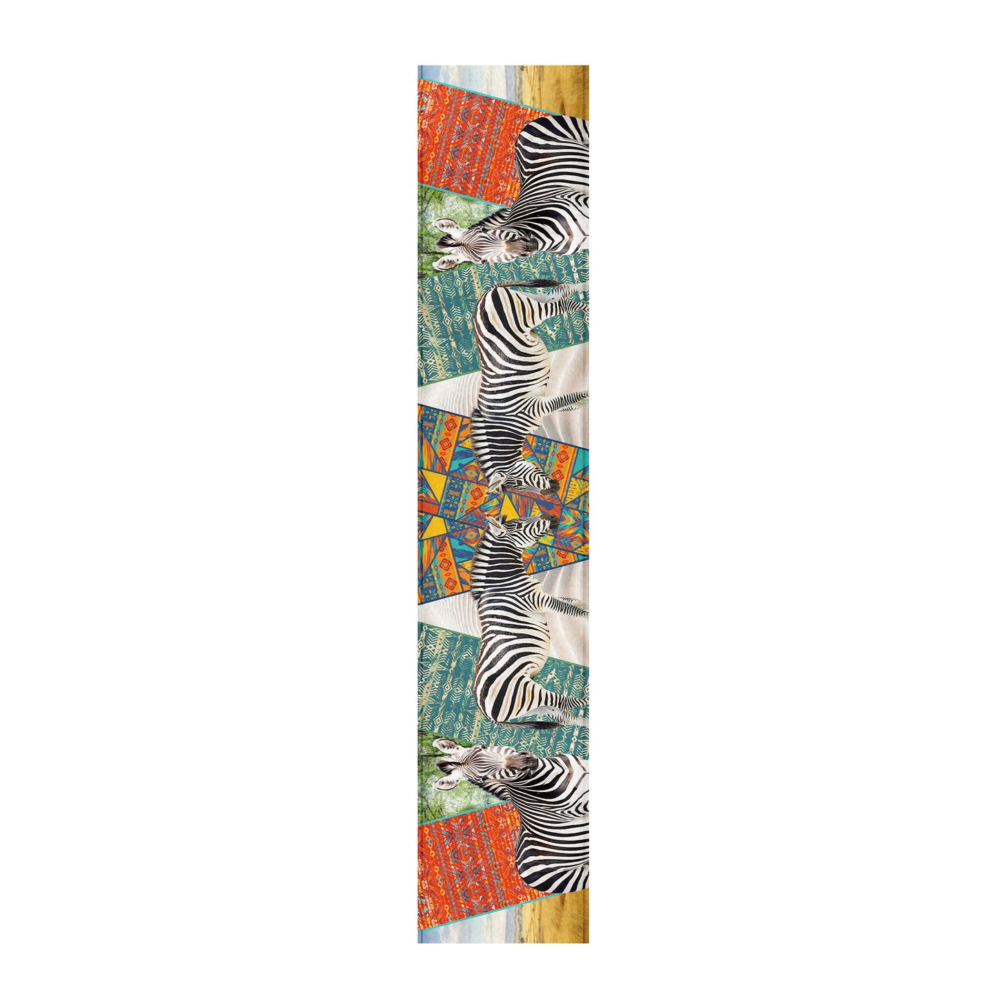 Tribal Zebra Table Runner