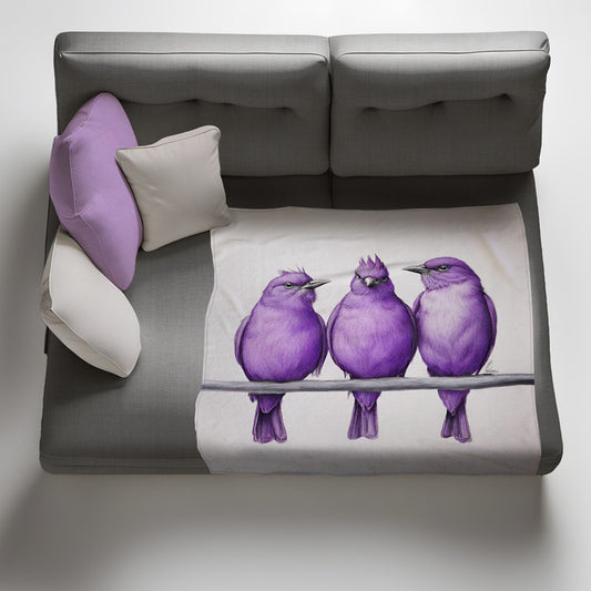 Trio in Amethyst Light Weight Fleece by Nathan Pieterse