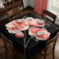 Trio Flowers Square Tablecloth