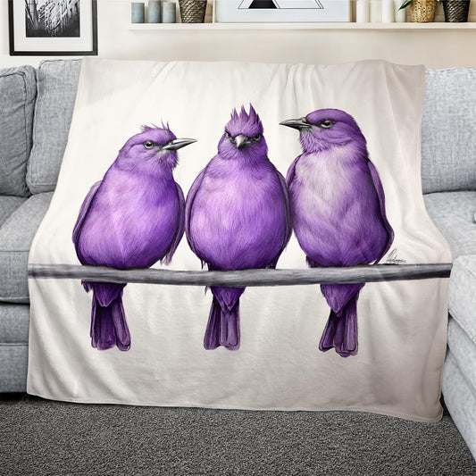 Trio in Amethyst Light Weight Fleece by Nathan Pieterse
