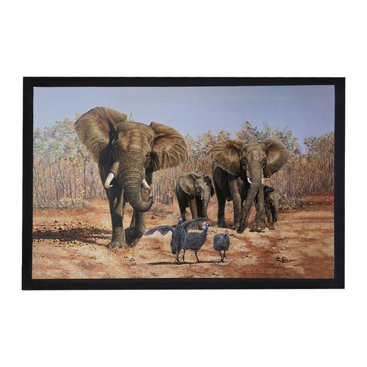 Trooping Of The Colour Door Mat by Delene Lambert