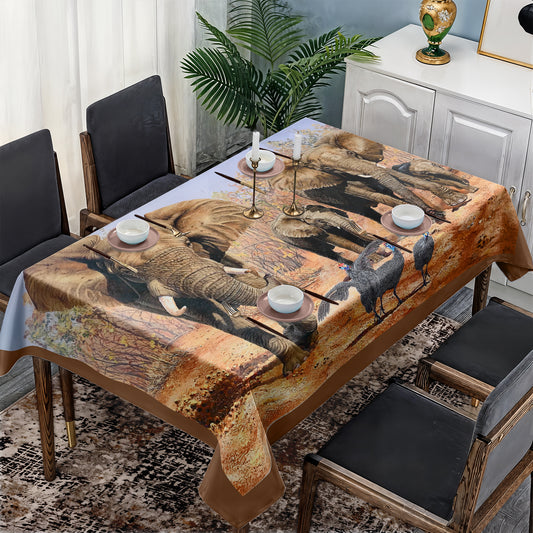 Trooping of the Colour Rectangle Tablecloth by Delene Lambert