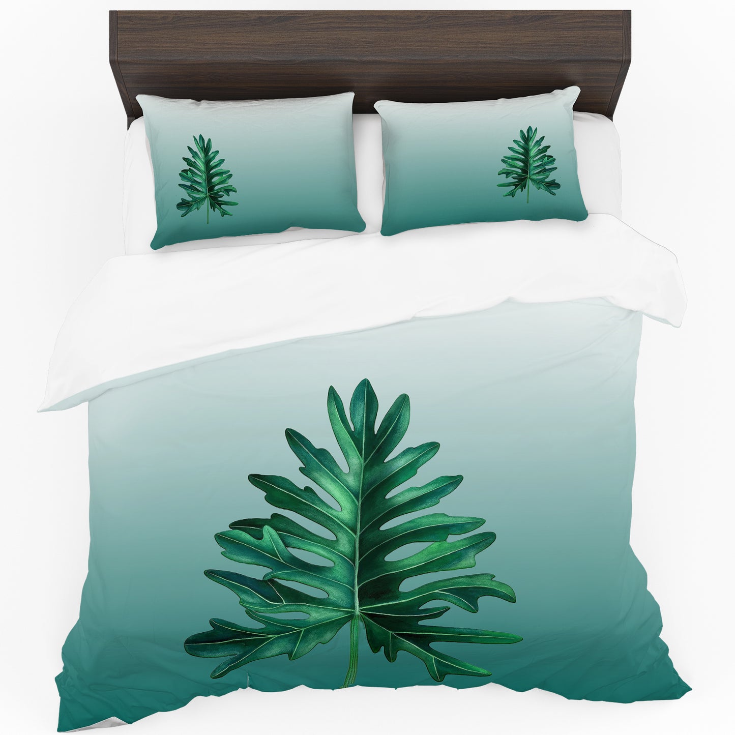 Tropical Leaf Duvet Cover Set