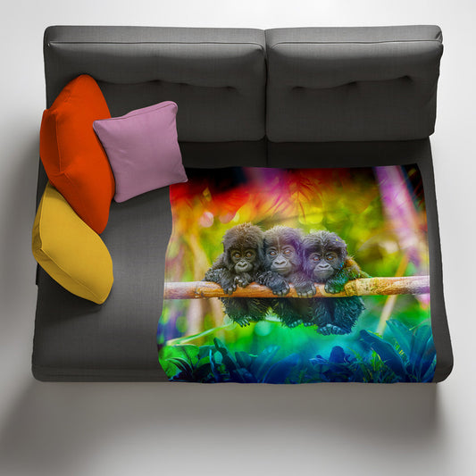 Tropical Baby Gorilla Fleece