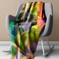 Tropical Baby Gorilla Light Weight Fleece Blanket