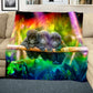 Tropical Baby Gorilla Light Weight Fleece Blanket