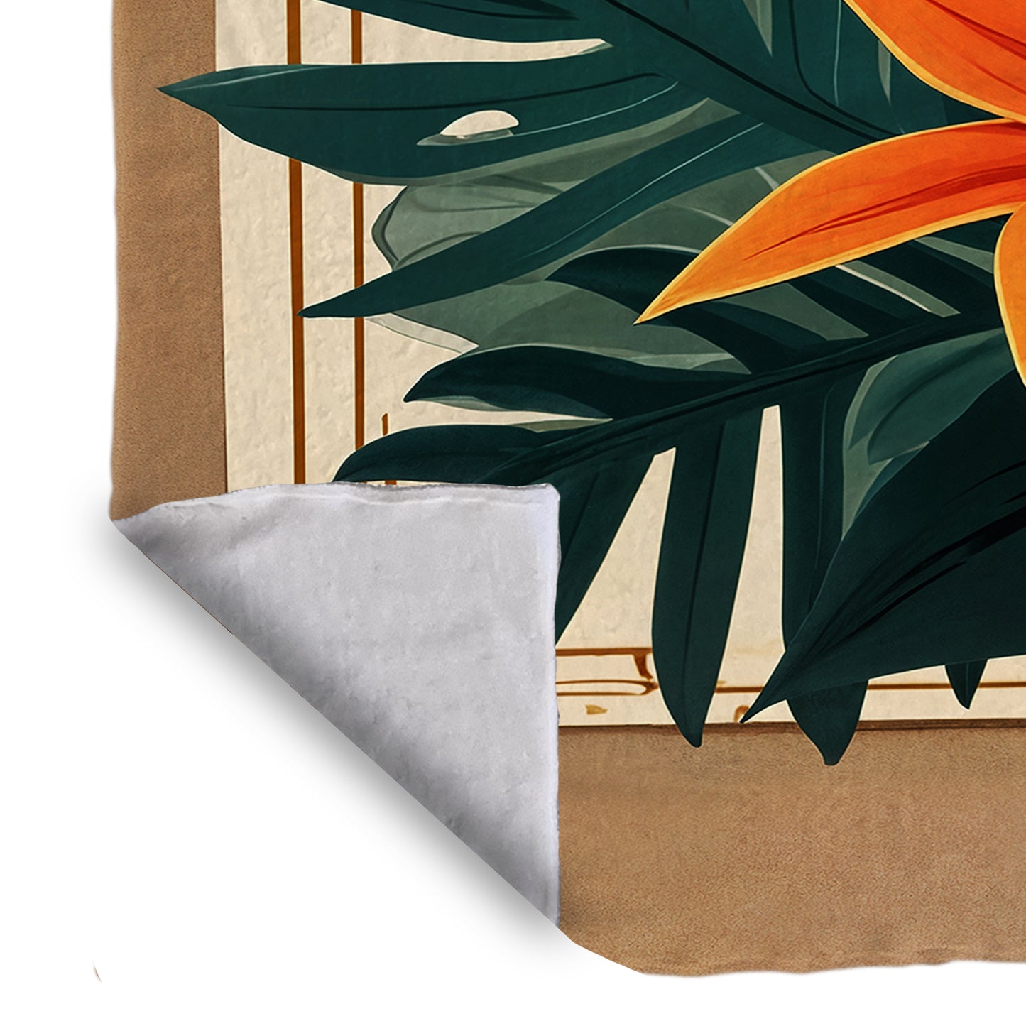 Tropical Floral Bed Throw