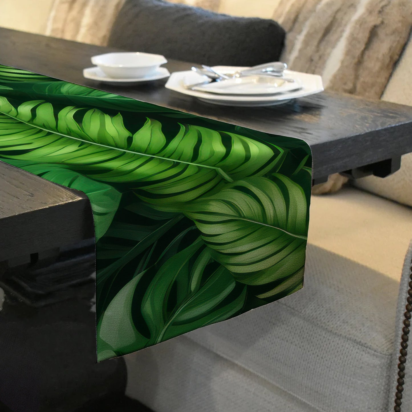 Tropical Leave Selection Table Runner