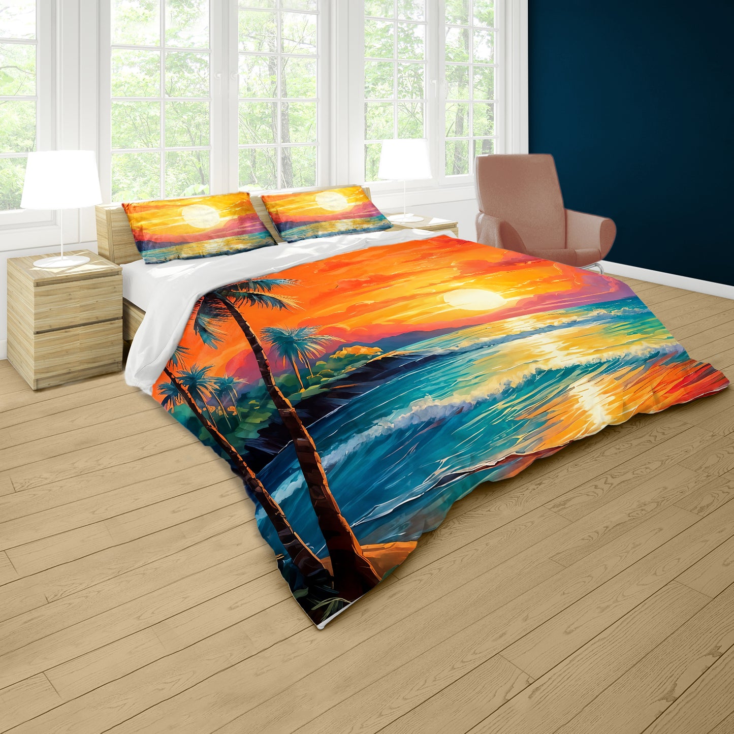 Tropical Sunset Duvet Cover Set