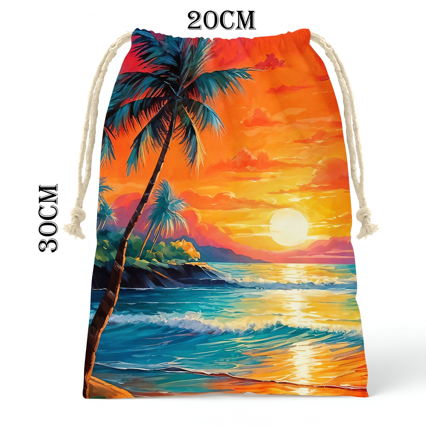 Tropical Sunset  Gift Sack (Set of 3)