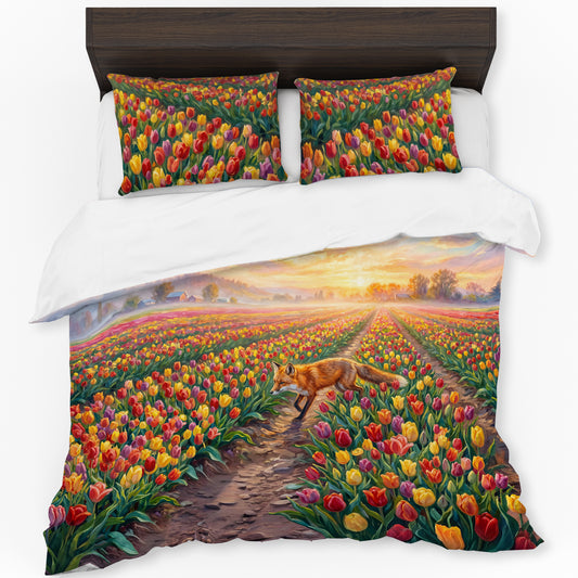 Tulip Field Duvet Cover Set