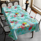 Turqoise Floral Essence Rectangle Tablecloth