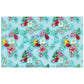 Turqoise Floral Essence Rectangle Tablecloth