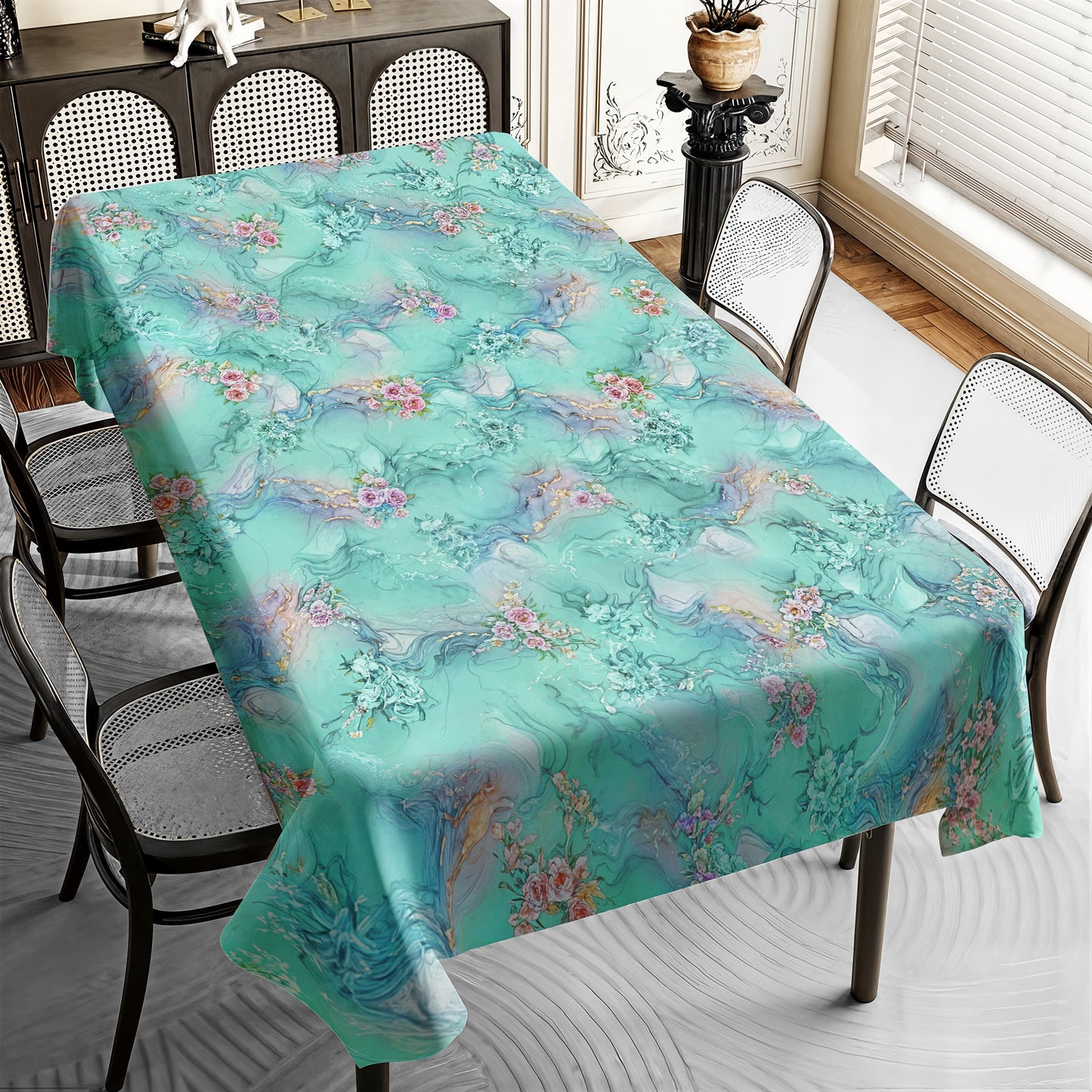Turqouise Shades Rectangle Tablecloth