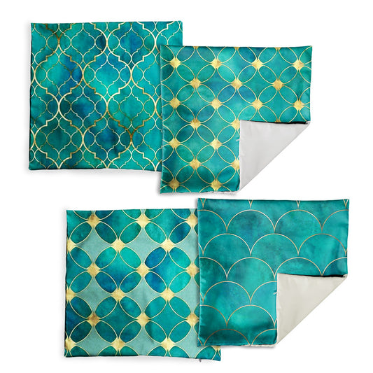 Turquoise Reverie Luxury Scatter Covers Set of 4