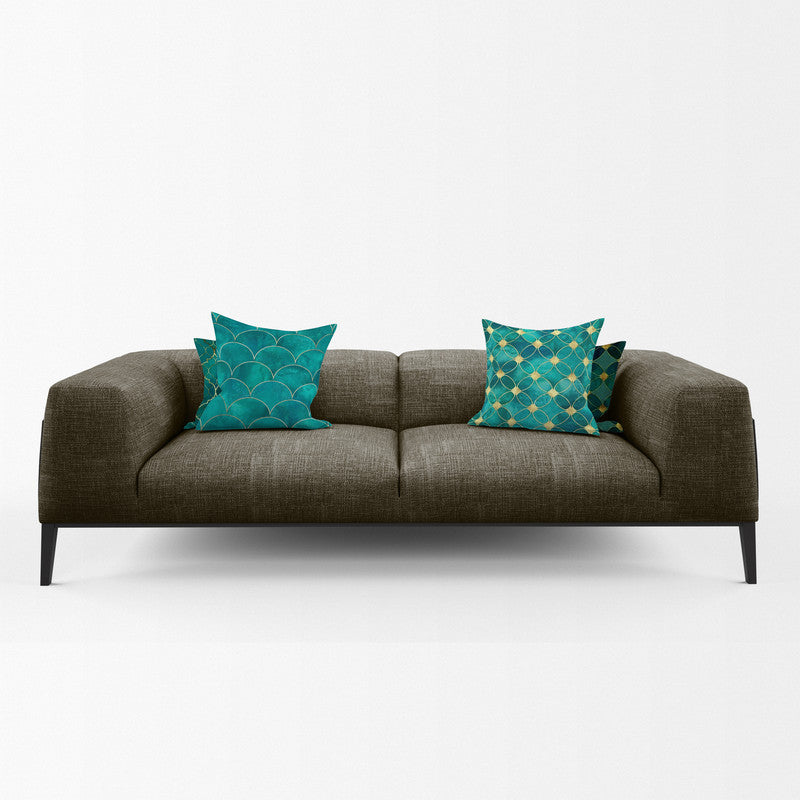 Turquoise Reverie Luxury Scatter Covers Set of 4