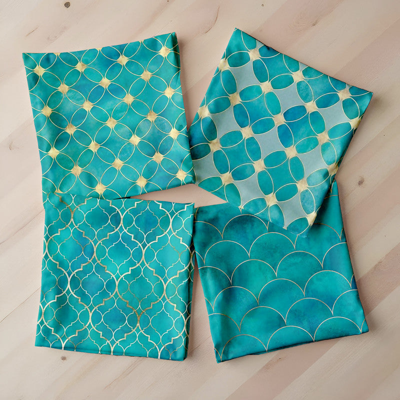 Turquoise Reverie Luxury Scatter Covers Set of 4
