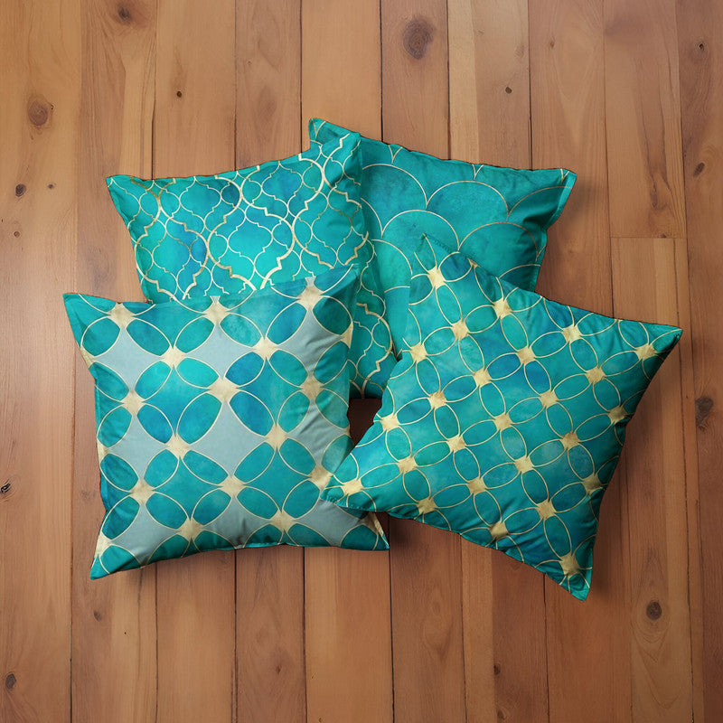 Turquoise Reverie Luxury Scatter Covers Set of 4