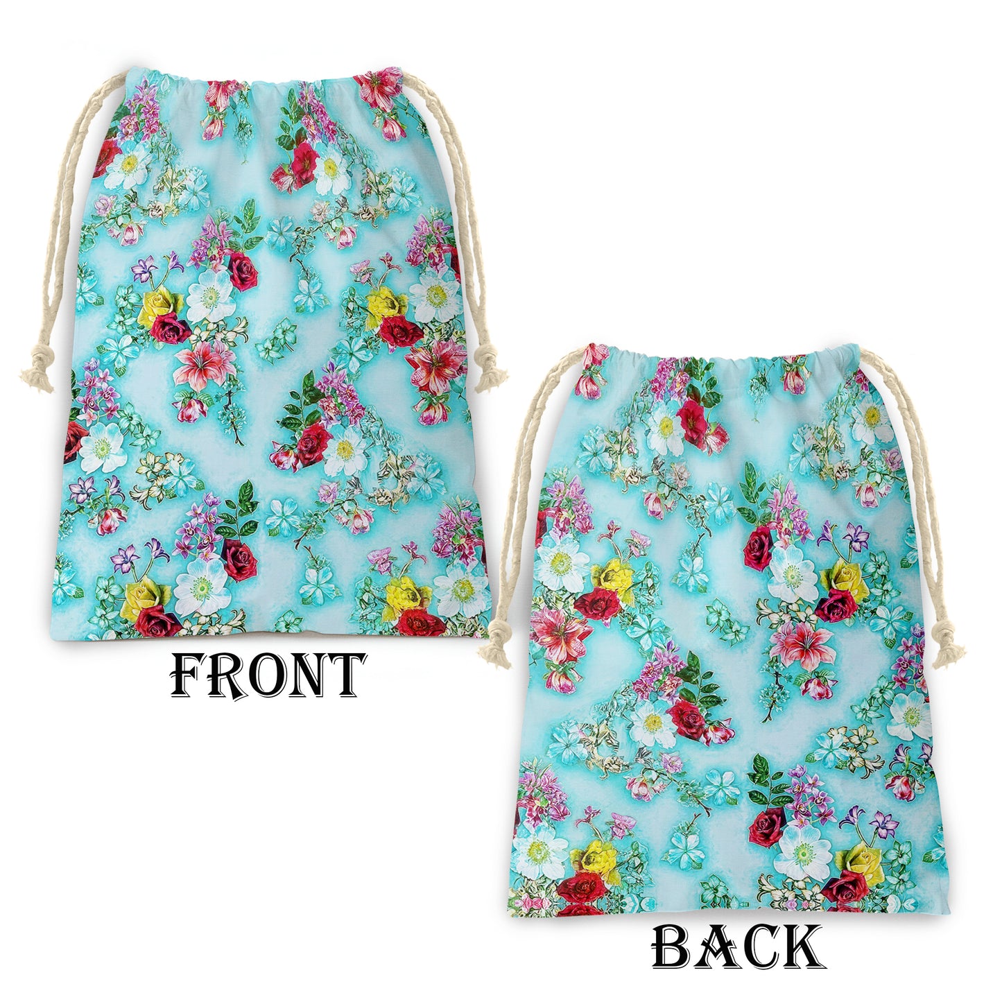 Turquoise Bloom Gift Sack