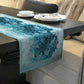 Turquoise Floral Table Runner