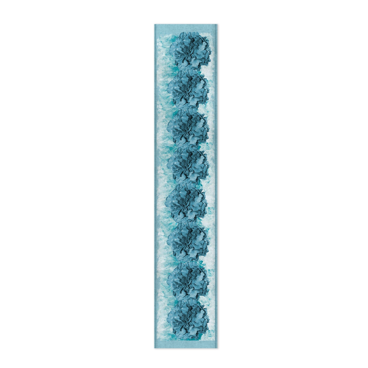 Turquoise Floral Table Runner