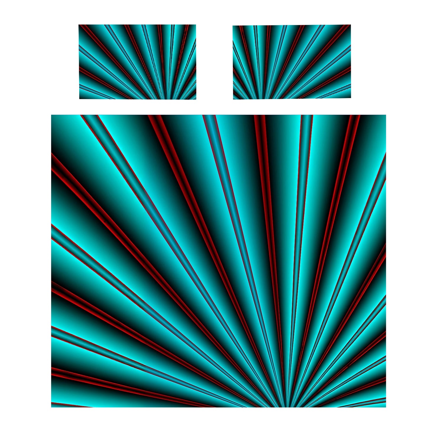 Turquoise Glow Duvet Cover Set