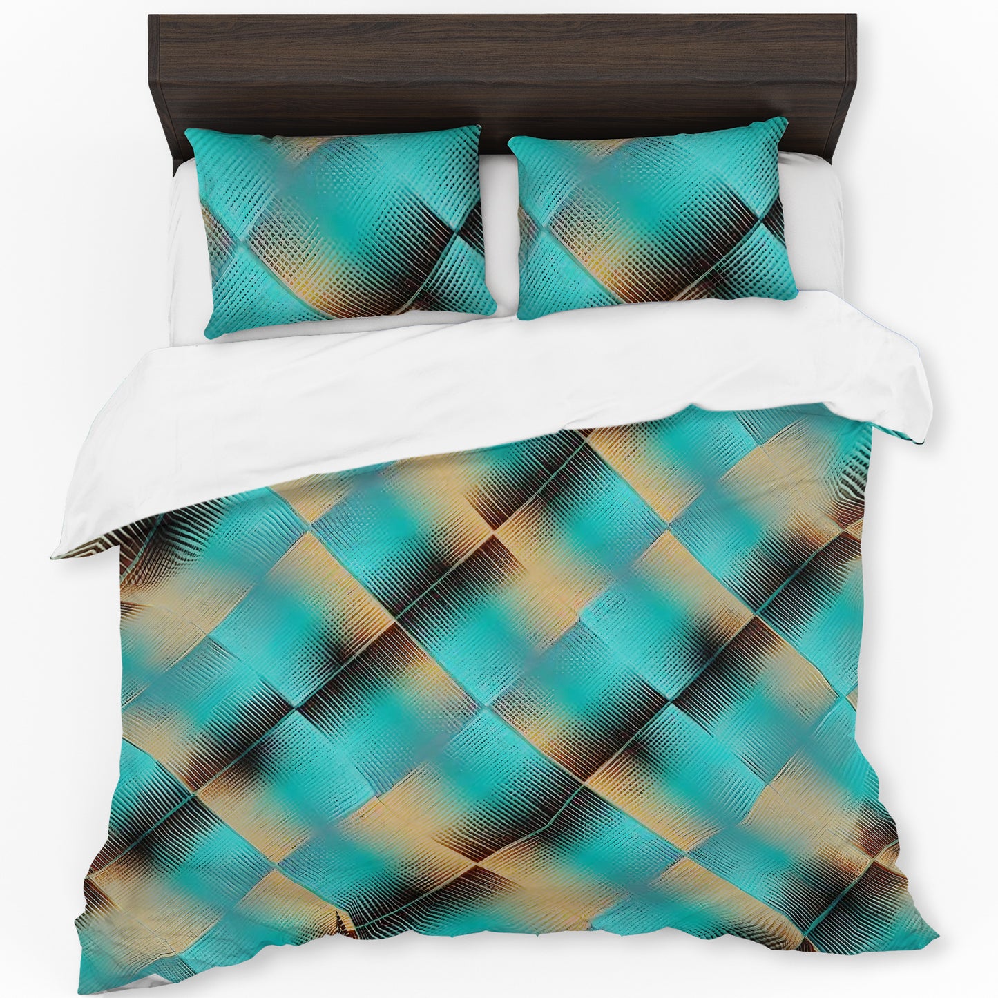 Turquoise Thunder Duvet Cover Set