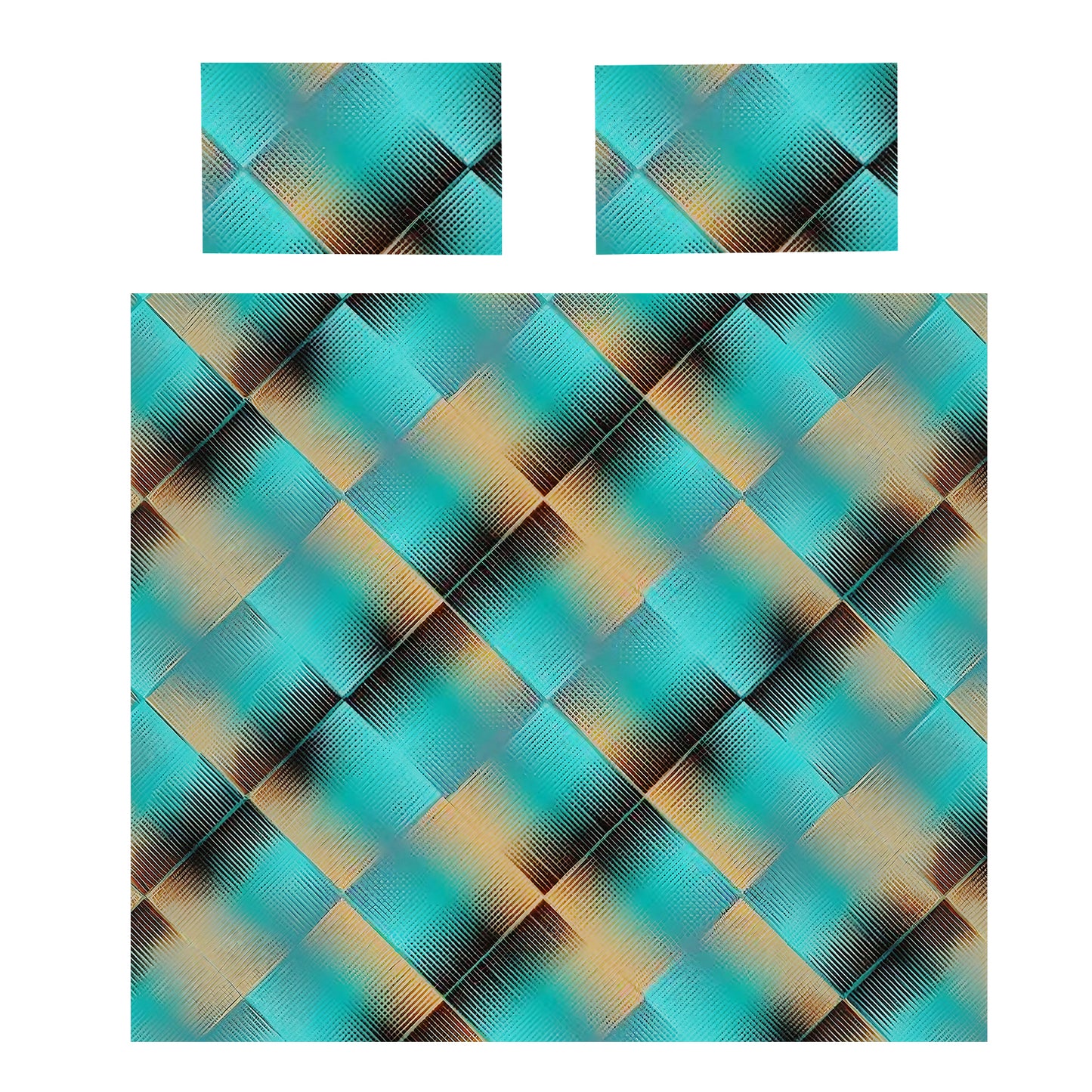 Turquoise Thunder Duvet Cover Set