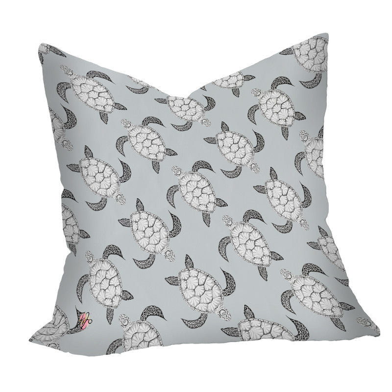 Turtle View Pattern on Grey Luxury Scatter by Fifo